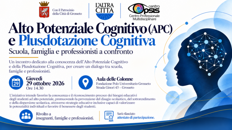 Alto Potenziale Cognitivo e Plusdotazione Cognitiva: scuola, famiglia e professionisti a confronto